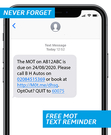 Free MOT Text Reminder